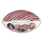 最高のパパ赤いハート父の日3写真コラージュ アメリカンフットボール (正面)