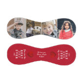 最高のパパ赤いハート4 Photo Collage 野球ボール (パネル)