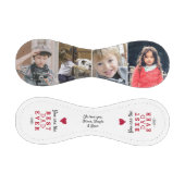 最高のパパ赤いハート4 Photo Collage 野球ボール (パネル)