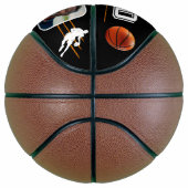 最高のパパ選手シルエット父キープサケ写真 バスケットボール (右)