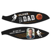 最高のパパ選手シルエット父キープサケ写真 バスケットボール (パネル)