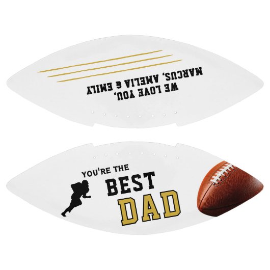 最高のパパ選手シルエット父キープサケ アメリカンフットボール (パネル)