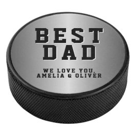 最高のパパ銀メタリック父の日 アイスホッケーパック