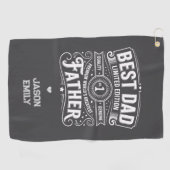 最高のパパ限定版装飾用クッション ゴルフタオル (横)