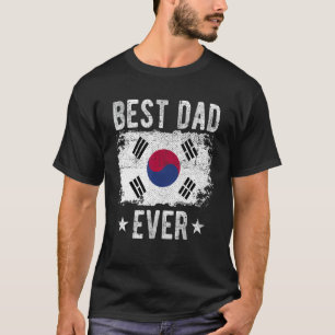 最高のパパ韓国国旗最高の韓D Tシャツ