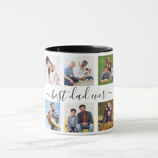 最高のパパ10パーソナライズされた枚父親の日 マグカップ (中央)