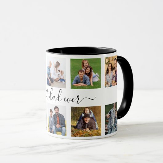 最高のパパ10パーソナライズされた枚父親の日 マグカップ (正面右)