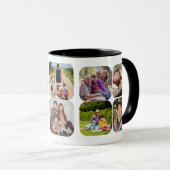 最高のパパ10枚のコラージュMag マグカップ (正面右)