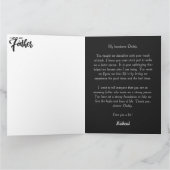 最高のパパ10枚写真コラージュ父の日のギフト カード (内部)