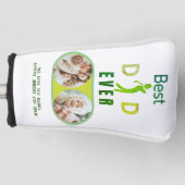 最高のパパ2フォトコラージュモダンファーザーズ ゴルフヘッドカバー (正面)