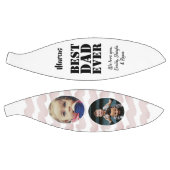 最高のパパ2回フォトコラージュ父の日 バスケットボール (パネル)