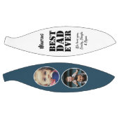 最高のパパ2回フォトコラージュ父の日 バスケットボール (パネル)