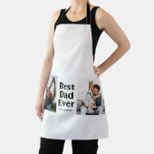 最高のパパ2枚フォトコラージュ父の日の贈り物 エプロン (インサイチュ)