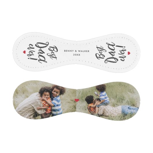 最高のパパ2枚フォトコラージュ父の日の野球 野球ボール (パネル)