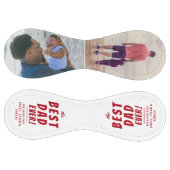 最高のパパ2枚フォトコラージュ父 ソフトボール (パネル)