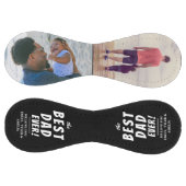 最高のパパ2枚写真コラージュ父ソフトボール ソフトボール (パネル)