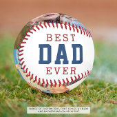 最高のパパ2枚写真父の日ハッピー 野球ボール