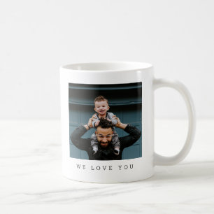 最高のパパ2枚写真記念パーソナライズされた品 コーヒーマグカップ