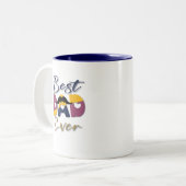 最高のパパ2023年 ツートーンマグカップ (正面左)