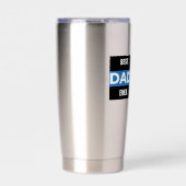 最高のパパ20ozステンレス鋼サーマルタンブラー 保温保冷タンブラー (正面)