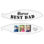 最高のパパ3写真コラージュ父の日 バスケットボール (パネル)