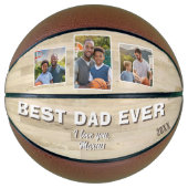 最高のパパ3写真コラージュ父 バスケットボール (正面)