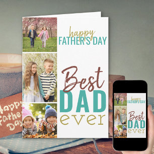 最高のパパ3写真父の日 カード