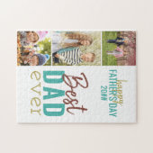 最高のパパ3写真父の日 ジグソーパズル (横)