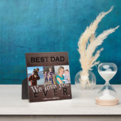 最高のパパ3枚のコラージュの父の日 フォトプラーク (インサイチュ)