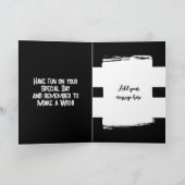 最高のパパ4枚の白黒 カード (内部)