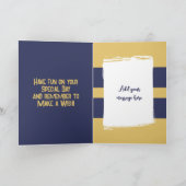 最高のパパ4枚の金ゴールド カード (内部)