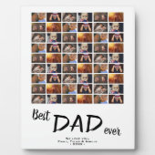 最高のパパ6写真コラージュ家族の写真 フォトプラーク (正面)