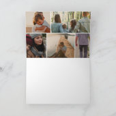 最高のパパ8枚の写真コラージュのグリッドの父の日 カード (内部)