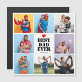 最高のパパ8枚写真コラージュ父の日のギフト (正面/裏面)