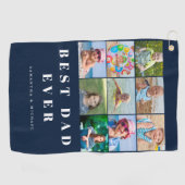 最高のパパ9写真名ゴルフタオル ゴルフタオル (横)