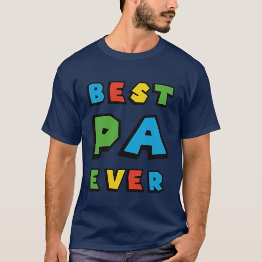 最高のパパ、いつまでも Tシャツ (正面)