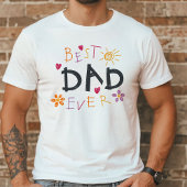 最高のパパ | おもしろいカラフルクリップアート父の日 Tシャツ