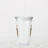 最高のパパ |かわいい |パター市松模様にン アクリルタンブラー (右)