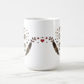 最高のパパ-はっきりした & Thoreful コーヒーマグカップ (中央)