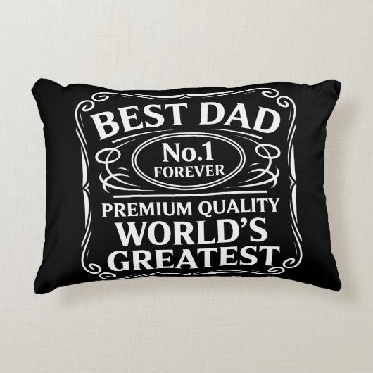 最高のパパ アクセントクッション (正面)