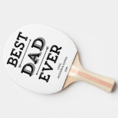 最高のパパ・エバー・アローズカスタム・パーソナライズされた 卓球ラケット (横)
