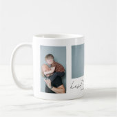 最高のパパ·エバー·スクリプモダント写真 コーヒーマグカップ (左)