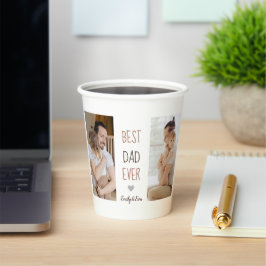 「最高のパパ・エバー」パーソナライズされた紙カップ 紙コップ
