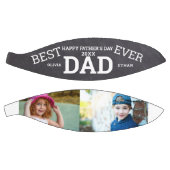 最高のパパ・エバー・ファザーズ・デイ2フォトコラージュ・ネーム バスケットボール (パネル)