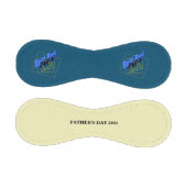 最高のパパ・エバー・ファザーズ・デイ・アイアー・ブルー・グラフィック 野球ボール (パネル)