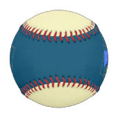 最高のパパ・エバー・ファザーズ・デイ・アイアー・ブルー・グラフィック 野球ボール (正面)