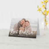 最高のパパ・エバー・ファザー・デイ・フォト・グリーティング・カード カード (黄色い花)