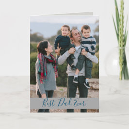 最高のパパ・エバー・ファミリー写真 カード