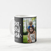 最高のパパ・エバー・フォトコラージュ・ファザーズ・デイGIftトラフ コーヒーマグカップ (正面左)