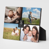 最高のパパ・エバー・ブラックファーザーズ・デイ4フォトコラージュ フォトプラーク (側面)